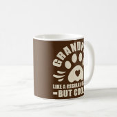 グランドパードッグ最高のラバーグランパグランドポープリント コーヒーマグカップ (正面右)