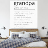グランドパ定義、カスタムグランドパギフト誕生日 キャンバスプリント (インサイチュ (寝室))