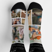 グランドパ定義 |フォトコラージュパーソナライズされた ソックス (上部)