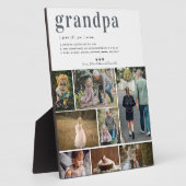 グランドパ定義 |フォトプラークパーソナライズされた8 フォトプラーク (側面)