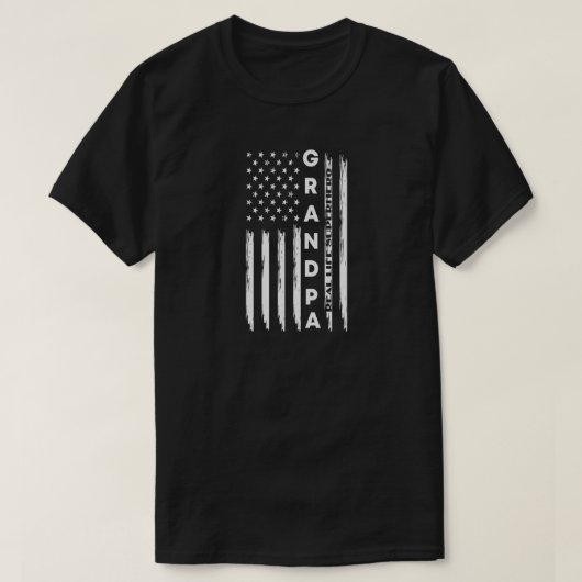 グランドパ実在ライフスーパーヒーロー、グランドパのギフトユーモア Tシャツ (デザイン正面)