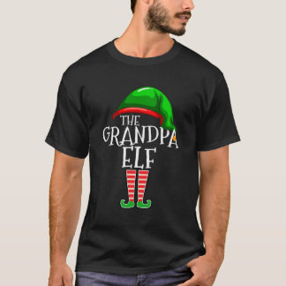 グランドパ小妖精や小人ファミリーマッチンググループクリスマスプレゼントM Tシャツ