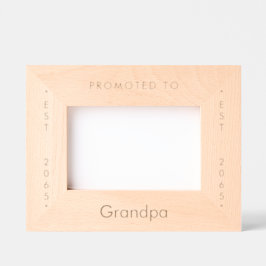 グランドパ木造に昇格 レーザー彫刻フレーム