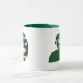 グランドパ用ダークグリーンサッカーマグ マグカップ (中央)