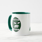 グランドパ用ダークグリーンサッカーマグ マグカップ (正面左)