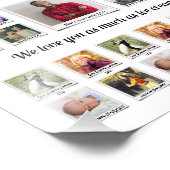 グランドパ祖母ファミリーフォトコラージュ フォトプリント            (角)