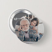 グランドパ祖父グランドフォト 缶バッジ (正面&裏面)