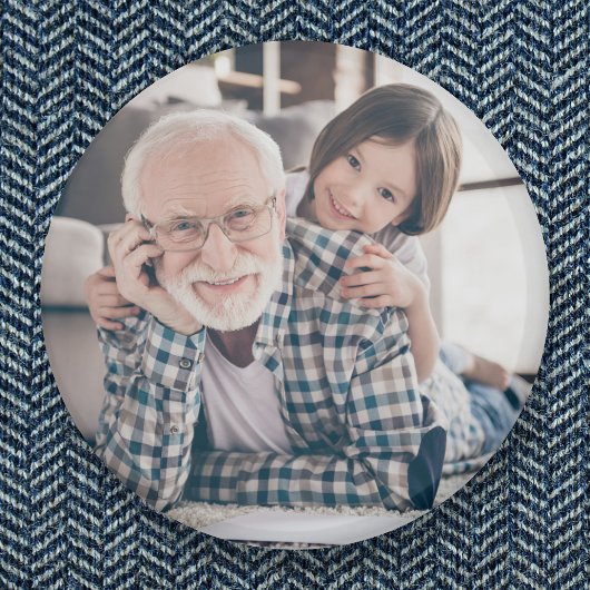 グランドパ祖父グランドフォト 缶バッジ