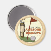 グランドパ素晴らしゴルフマグネット マグネット (正面/裏面)
