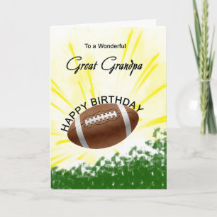 グランドパ素晴らしサッカー誕生日カード カード