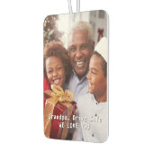 グランドパ誕生日ドライブパーソナライズされたセーフフォトカー カーエアーフレッシュナー (左)