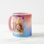 グランドパ誕生日フォトメッセージバルーンモダン002 マグカップ (正面左)