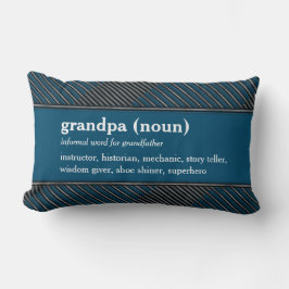 グランドパ辞書の定義カスタム文字青 ランバークッション