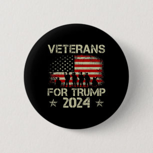 グランドパ退役軍人トランプ2024米国国旗4日 缶バッジ