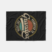 グランドパ2026新しい祖父ベビーAnnoに昇格 フリースブランケット (正面(横))