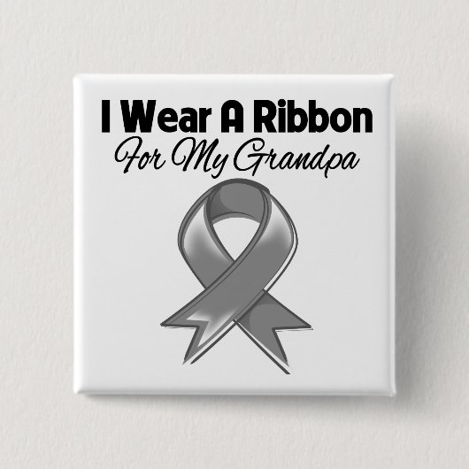 グランドパ – I衣服Aグレーリボン 缶バッジ (正面)