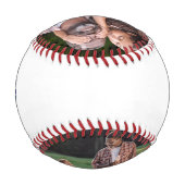 グランドパNumber 1ヒーローパーソナライズされた2写真 野球ボール (裏面)