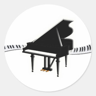 グランドピアノおよびキーボード ラウンドシール