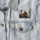 グランドピアノが付いている部屋の眺め 缶バッジ (インサイチュ)