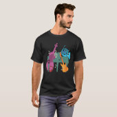 グランドピアノと楽器のTシャツ Tシャツ (正面フル)