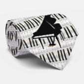 グランドピアノのキーボード及びノート ネクタイ (ロール)