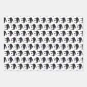 グランドピアノのタイル模様 ラッピングペーパーシート (正面3)