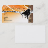 グランドピアノの名刺 名刺 (正面/裏面)