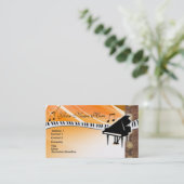 グランドピアノの名刺 名刺 (スタンド正面)