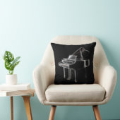 グランドピアノの音楽的なクラシカルな楽器 クッション (椅子)