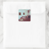 グランドピアノを備えた部屋の景色 スクエアシール (バッグ)