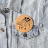 グランドピアノクラシカル、音楽、 缶バッジ (インサイチュ)