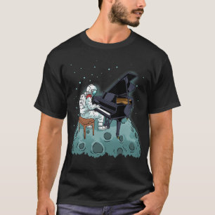 グランドピアノシャツキッズピアニスト宇宙飛行士 Tシャツ