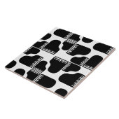 グランドピアノスミュージックをテーマにしたピアノアートカスタムカラー タイル (側面)