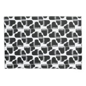 グランドピアノスミュージックをテーマにしたピアノアートカスタムカラー 枕カバー (正面左)