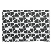 グランドピアノスミュージックをテーマにしたピアノアートカスタムカラー 枕カバー (正面右)