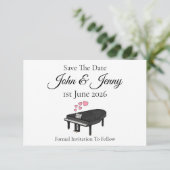 グランドピアノピアニストミュージシャンウェディングザデイト保存 (スタンド正面)