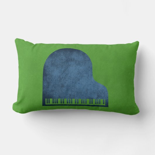 グランドピアノブルース ランバークッション (正面)