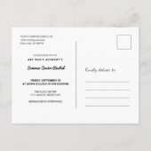 グランドピアノリサイタルSave the Date ポストカード (裏面)