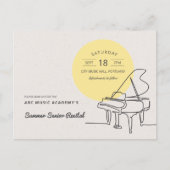 グランドピアノリサイタルSave the Date ポストカード (正面)