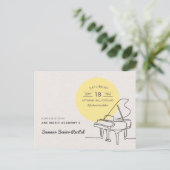 グランドピアノリサイタルSave the Date ポストカード (スタンド正面)