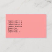 グランドピアノレッド背景 名刺 (裏面)