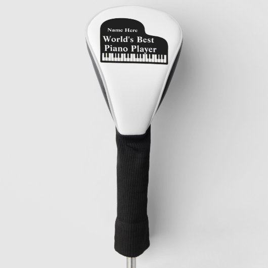 グランドピアノワールド最高のズピアノ ゴルフヘッドカバー (正面)