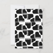 グランドピアノ音楽をテーマにしたピアノアートカスタムカラー サンキューカード (裏面)