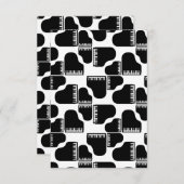 グランドピアノ音楽をテーマにしたピアノアートカスタムカラー サンキューカード (正面/裏面)