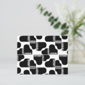 グランドピアノ音楽をテーマにしたピアノアートカスタムカラー ポストカード (スタンド正面)