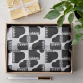 グランドピアノ音楽テーマのカスタムの背景色 薄葉紙 (ギフト)