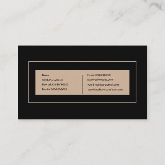 グランドピアノ 名刺 (裏面)