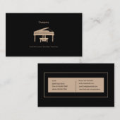 グランドピアノ 名刺 (正面/裏面)