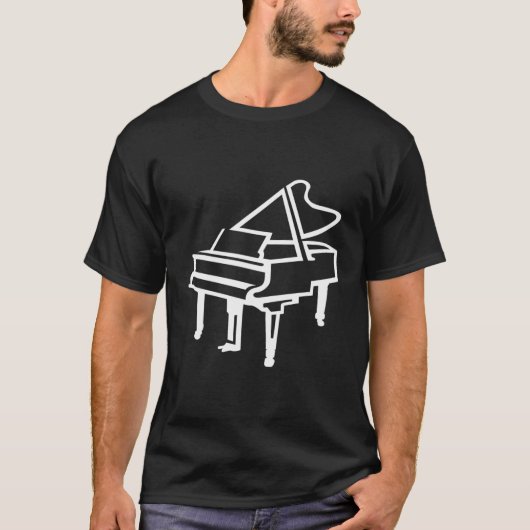 グランドピアノ Tシャツ (正面)