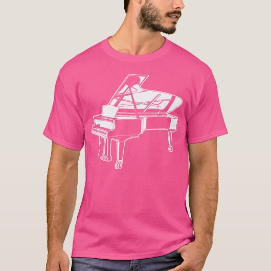 グランドピアノ Tシャツ (正面)